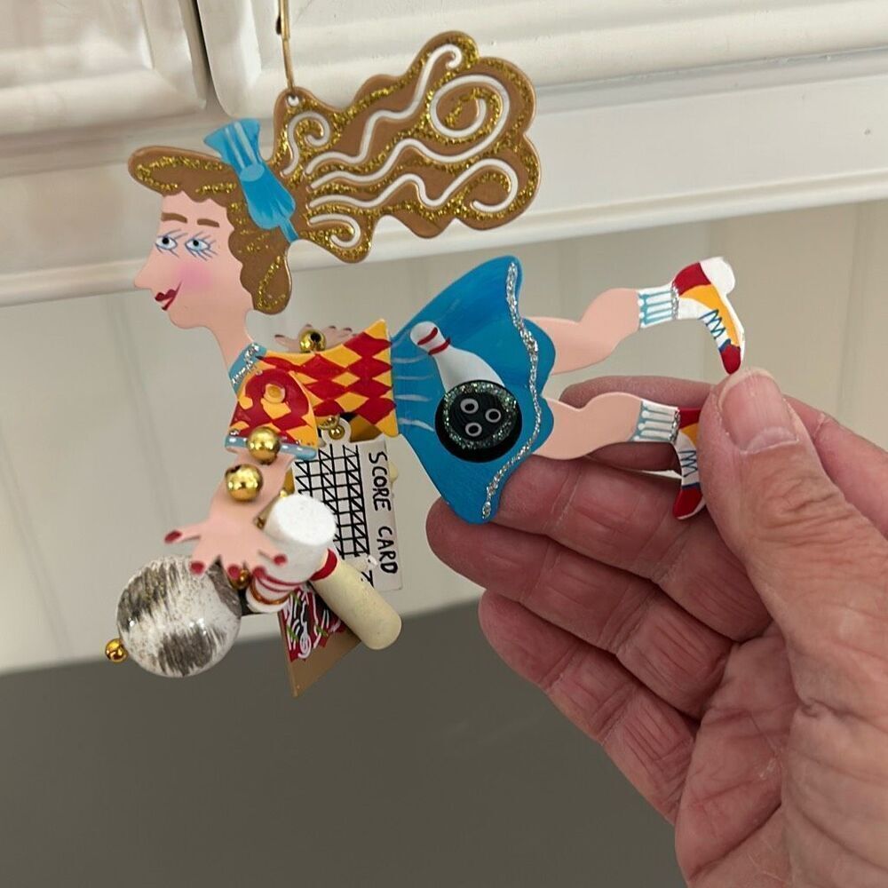 Silvestri Lady Bowler Ornament NWT